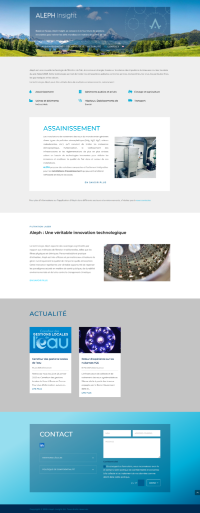 Webseite • Aleph Insight